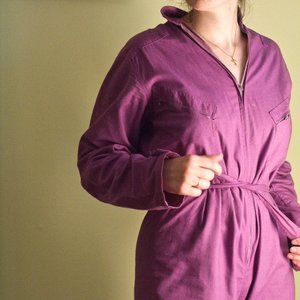 80s Purple Jumpsuit